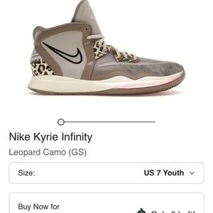 Nike Kyrie Infinity Leopard youth 7
